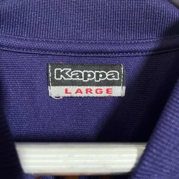 Kappa Vintage Purple Men’s Large Omini Logo Short Sleeve Shirt - Picture 3 of 5